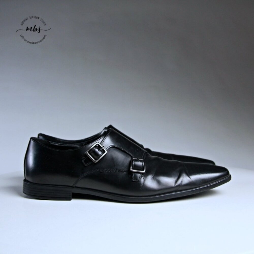 The Rail Leather Cap Toe Derbys Black Men‎ 11.5